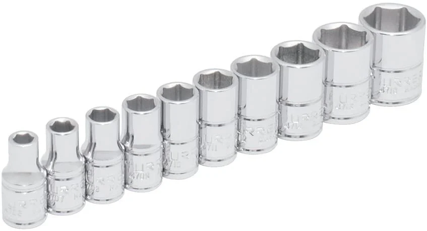 1/4" Drive 6-Point Socket 10 Pieces Set 47106