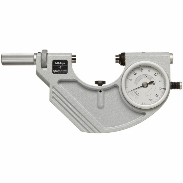 Mitutoyo 523-132 Series 523 Dial Snap Meter, 1-2"