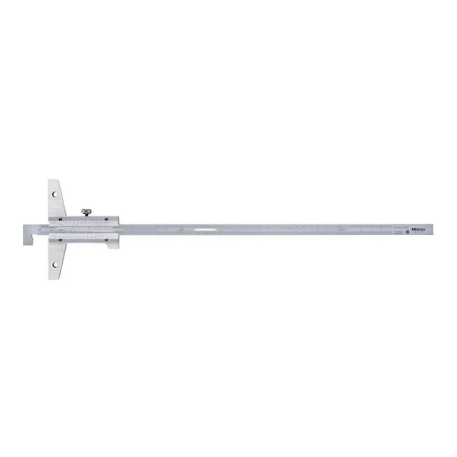 Mitutoyo 527-402 Vernier Hook-End Type Depth Gage, 0-200mm