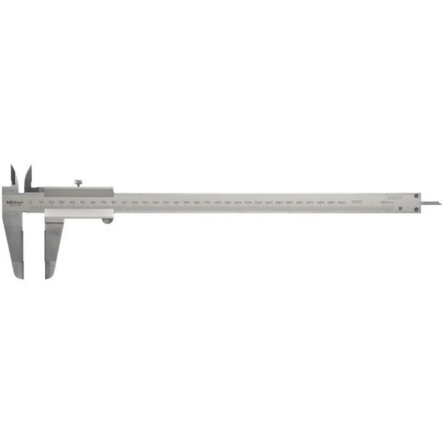 Mitutoyo 530-322 Vernier Scale Caliper, 0-300mm/Carbide-Tipped Jaws