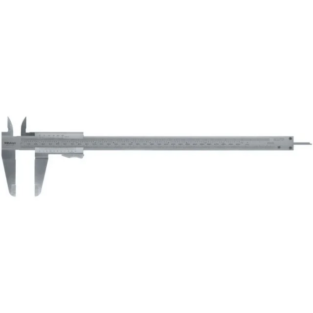 Mitutoyo 531-112 Vernier Scale Thumb Clamp Caliper, 0-300mm/0-12"/0.04
