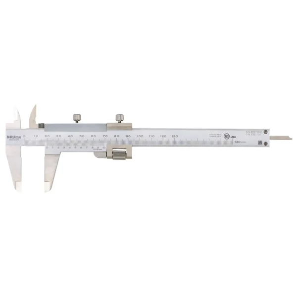 Mitutoyo 532-101 Series 532 Caliper, Fine Adjustment 0-130mm, 0,02mm