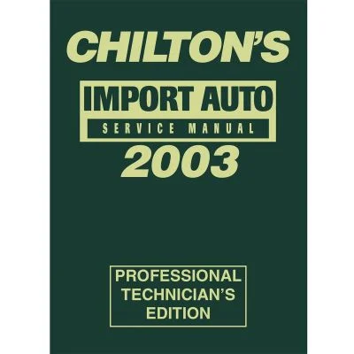 1999 - 2003 Import Service Manual