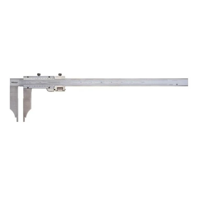 Mitutoyo 534-117 Vernier Long Nib-Style Jaws Scale Caliper, 0-10"