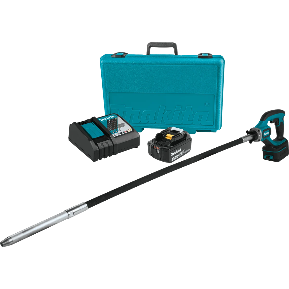18V LXT® Lithium‑Ion Cordless 4' Concrete Vibrator Kit (5.0Ah)
