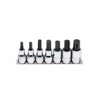 1/2 IN DR CHROME SOCKET SET HEX TIP 1/4 TO 5/8 IN, 7 PC-2