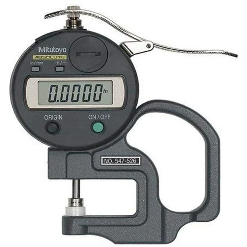 Mitutoyo 547-526S Thickness Gage Flat Anvil Type, Digital Type