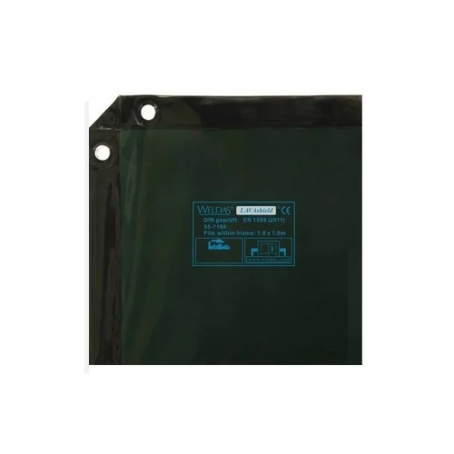 Weldas 55-7466 Welding Screen 6X6 16Mil Pvc DK Green