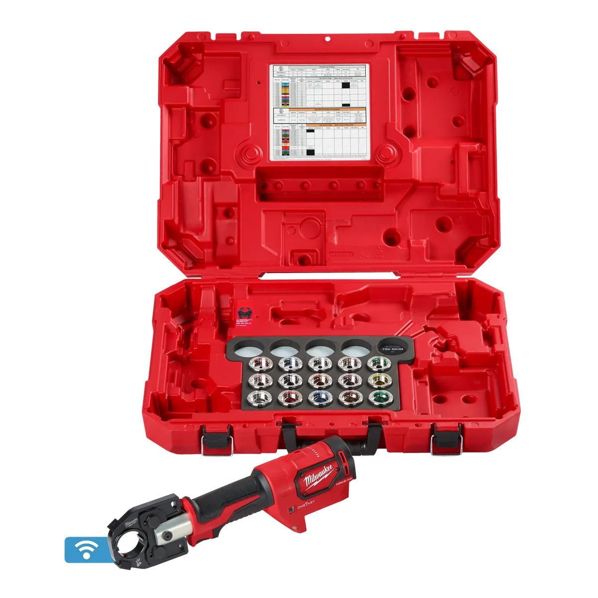 M18™ FORCE LOGIC™ 600 MCM Crimper with #8 - 600 MCM Cu Dies
