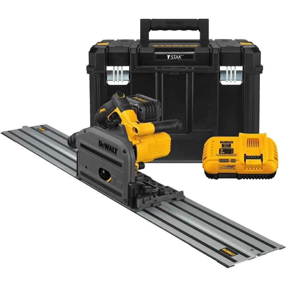 DeWalt DCS520ST1 60V Max 6-1/2-Inch Cordless FlexVolt Track Saw 6.0Ah Kit w/ 59-Inch Rail