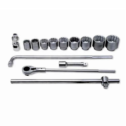 1in. dr. 12pt. Socket Set 36 to 75 MM 14pc, 57106