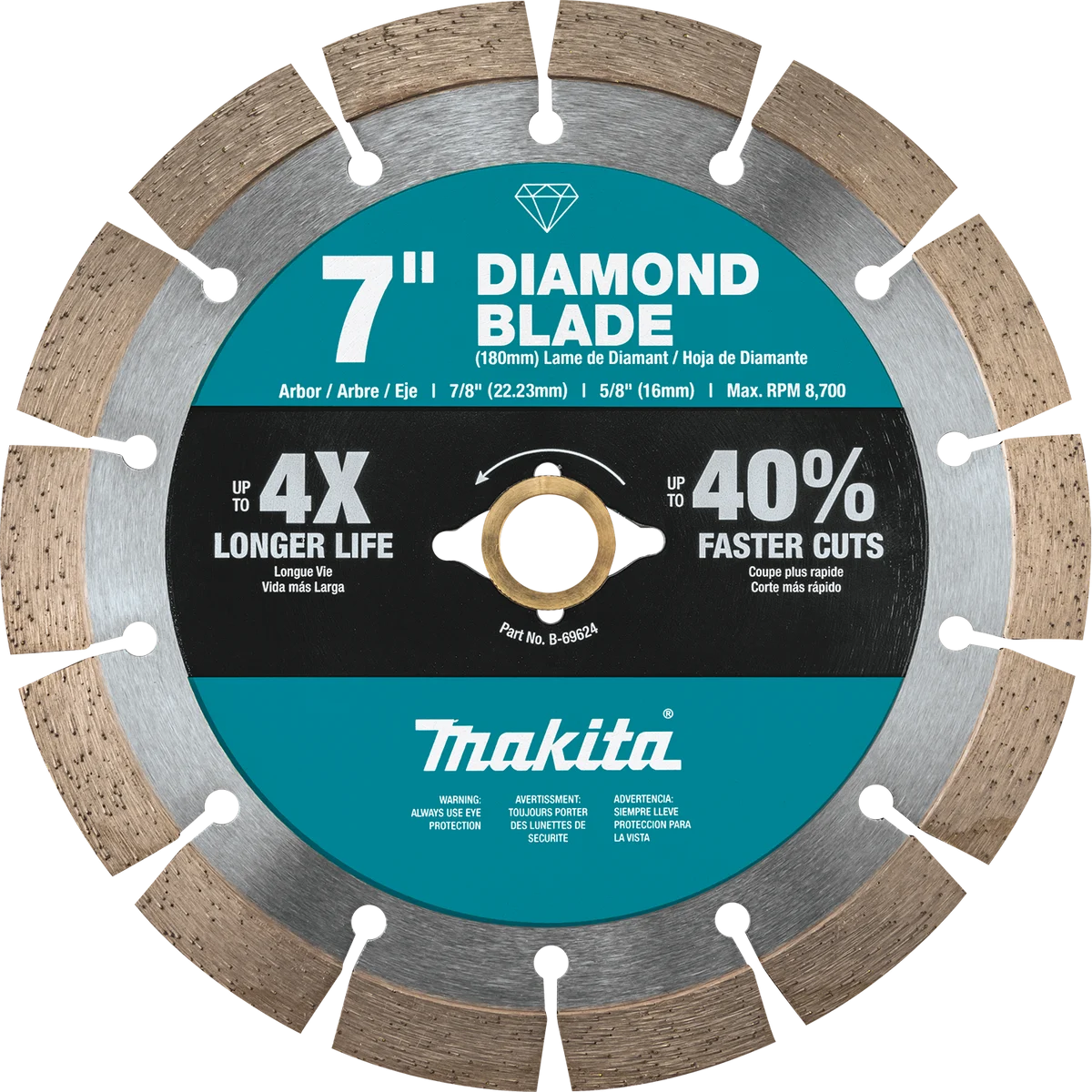 7" Diamond Blade, Segmented, General Purpose