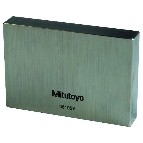 Mitutoyo 611208-51B Rectangular Gage Blocks with CTE, 8", Steel