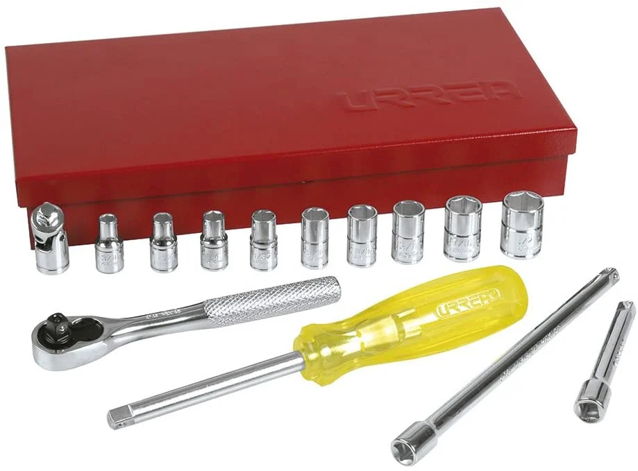 1/4" Drive Socket 16 Pieces Set With Accessories 47112