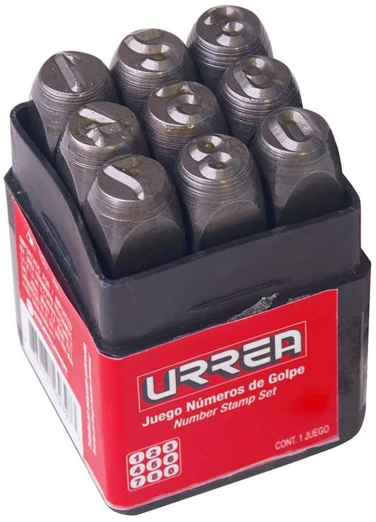 1/4 Inch Striking Numbers 0-9, 9 Pieces Set 42N6