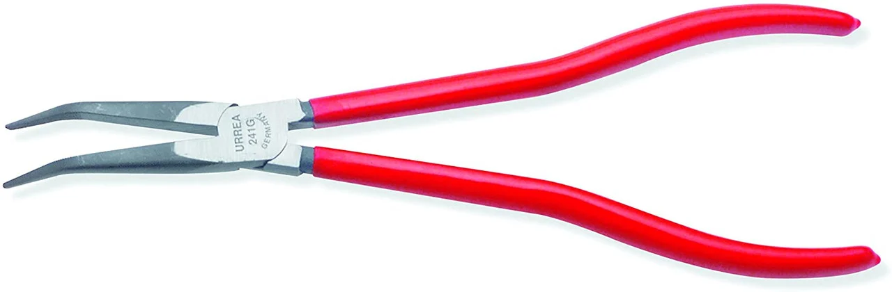9-5/8 Inch 45ø Offset Extra Long Nose, Non Cutting Heavy-duty Electrician Pliers