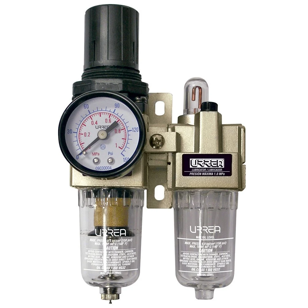 1/2-inch Air Filter with Regulator and Lubricator