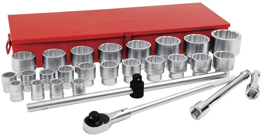 1" Drive Socket 28 Pieces Set With Accessories 57104