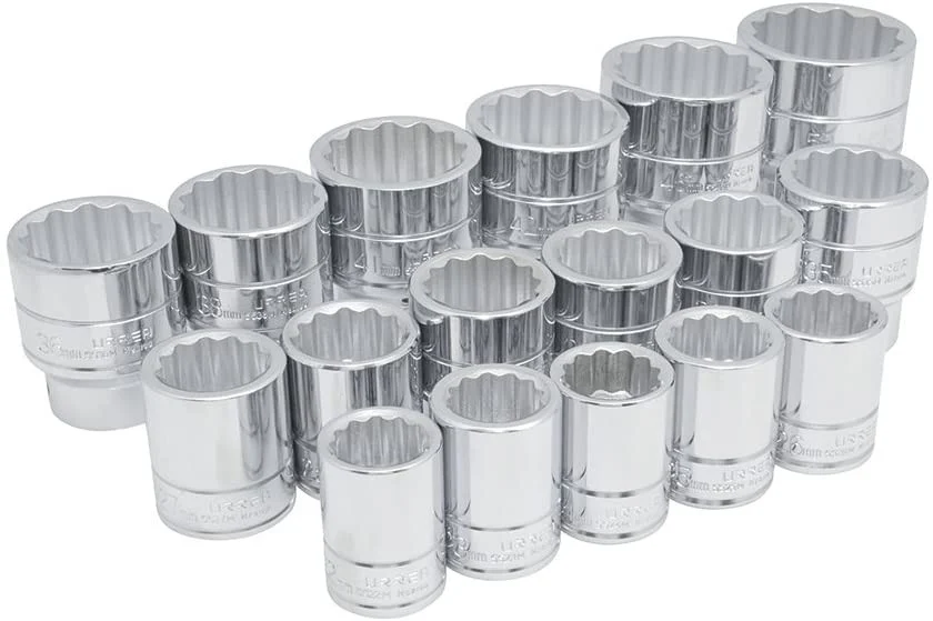 3/4" Drive 12-Point Sockets 17 Pieces Set 55205