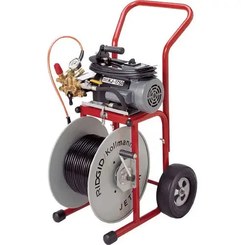 KJ-1750-C Dual Pulse Water Jetter w/ 110' x 1/2" Jet Hose & H-30 Cart