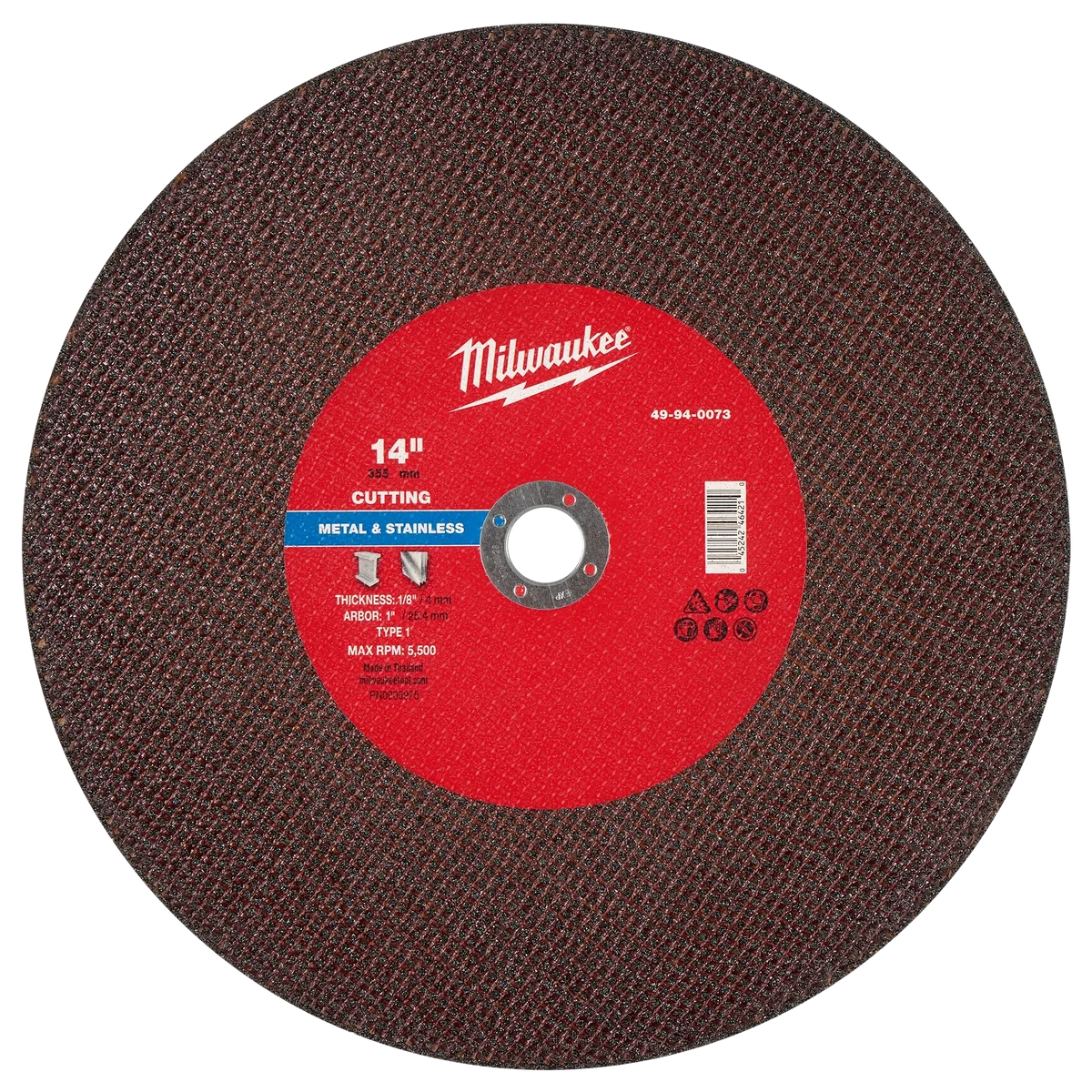 14" x 1/8" x 1" Metal Cut Off Wheel -Type 1