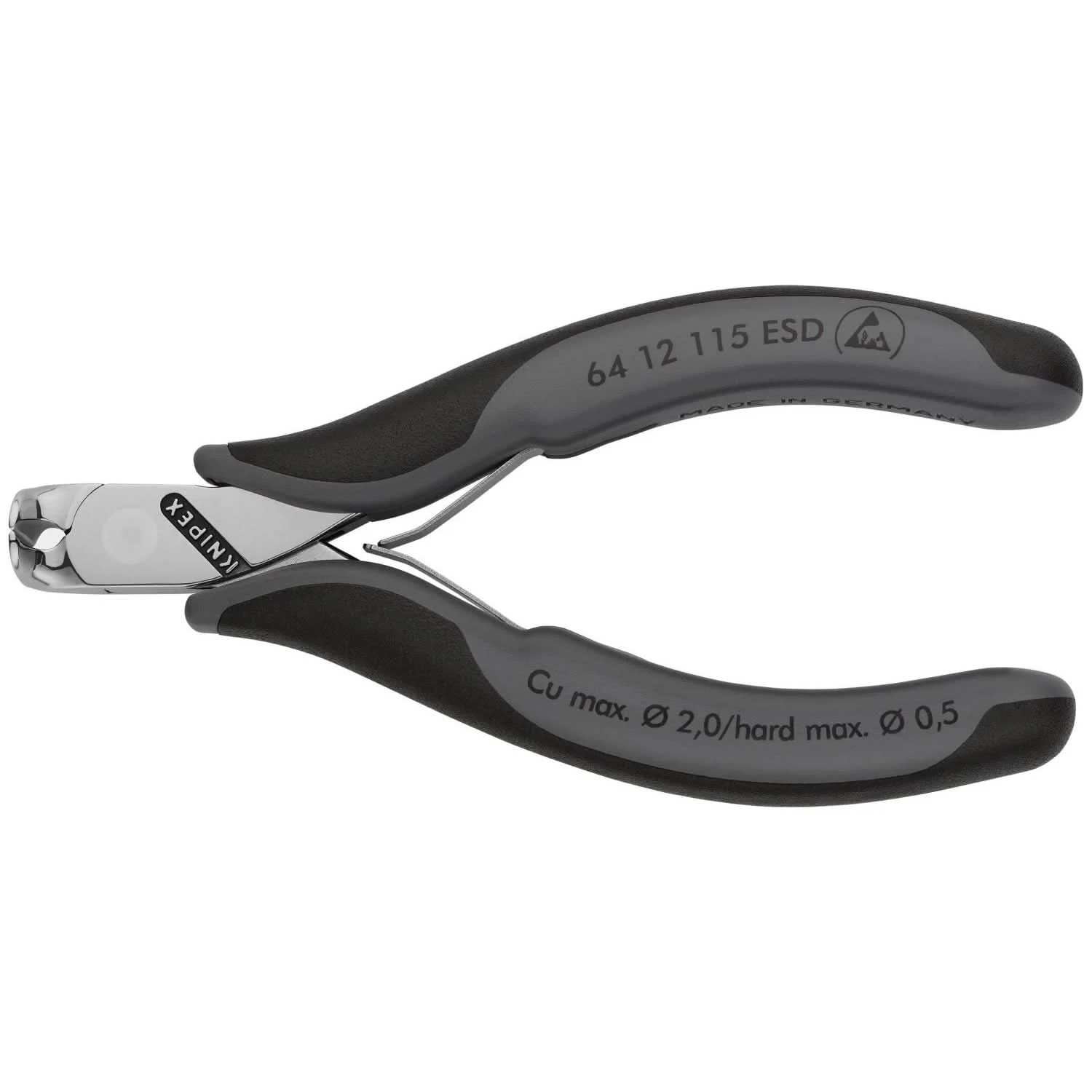 Knipex 64 12 115 ESD Electronics End Cutting Nippers-ESD Handles