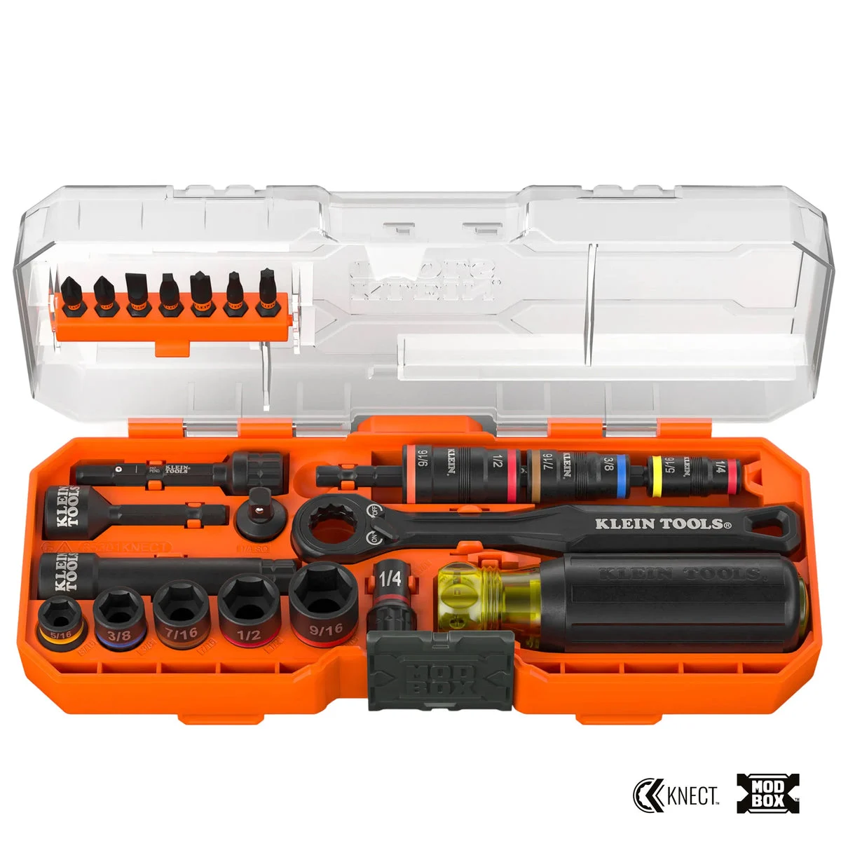 KNECT™ Pass-Through and Flip Socket Starter Set, SAE, 23-Piece