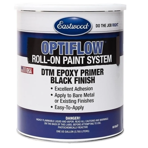 Eastwood 66186ZP OptiFlow Automotive Epoxy Roll On Paint Black Gallon