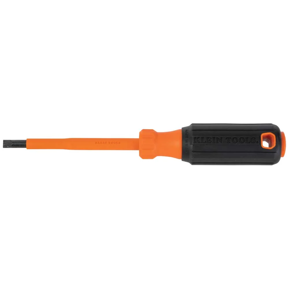 Insulated Screwdriver, 1/4-Inch Cabinet Tip, 4-Inch Round Shank