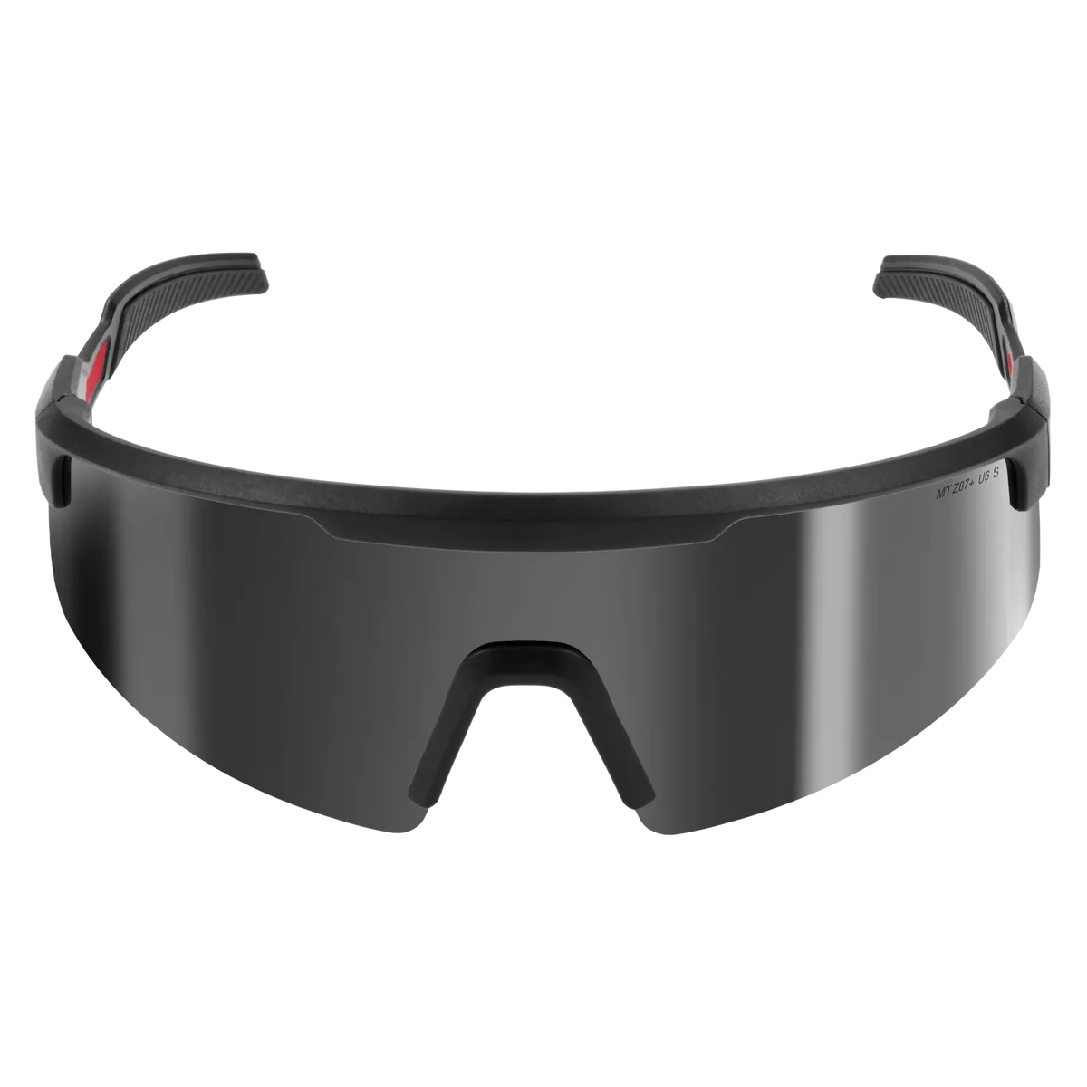 Wrap Around Safety Glasses - Silver Mirrored Anti-Scratch Lenses