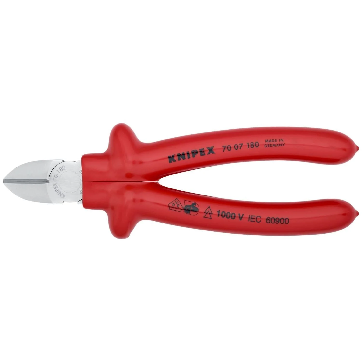 Knipex 70 07 180 Diagonal Cutters-1000V Insulated