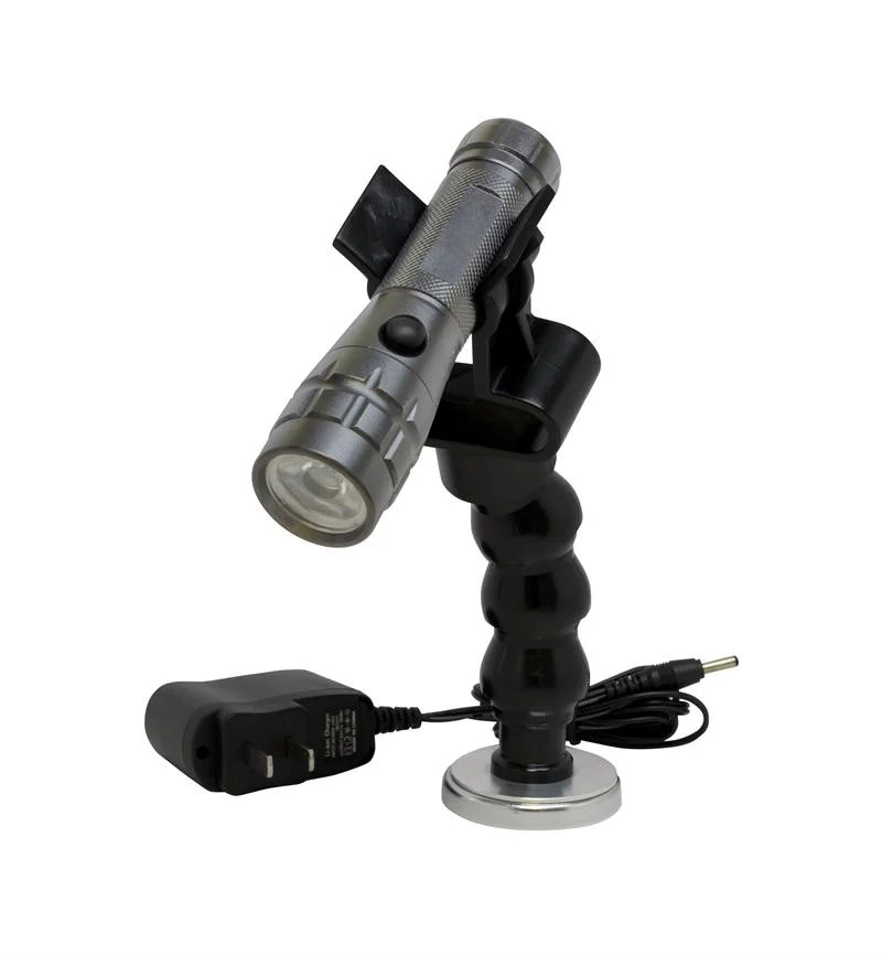 Rechargeable LED Flashlight with Flexible Magnetic Holder 70340