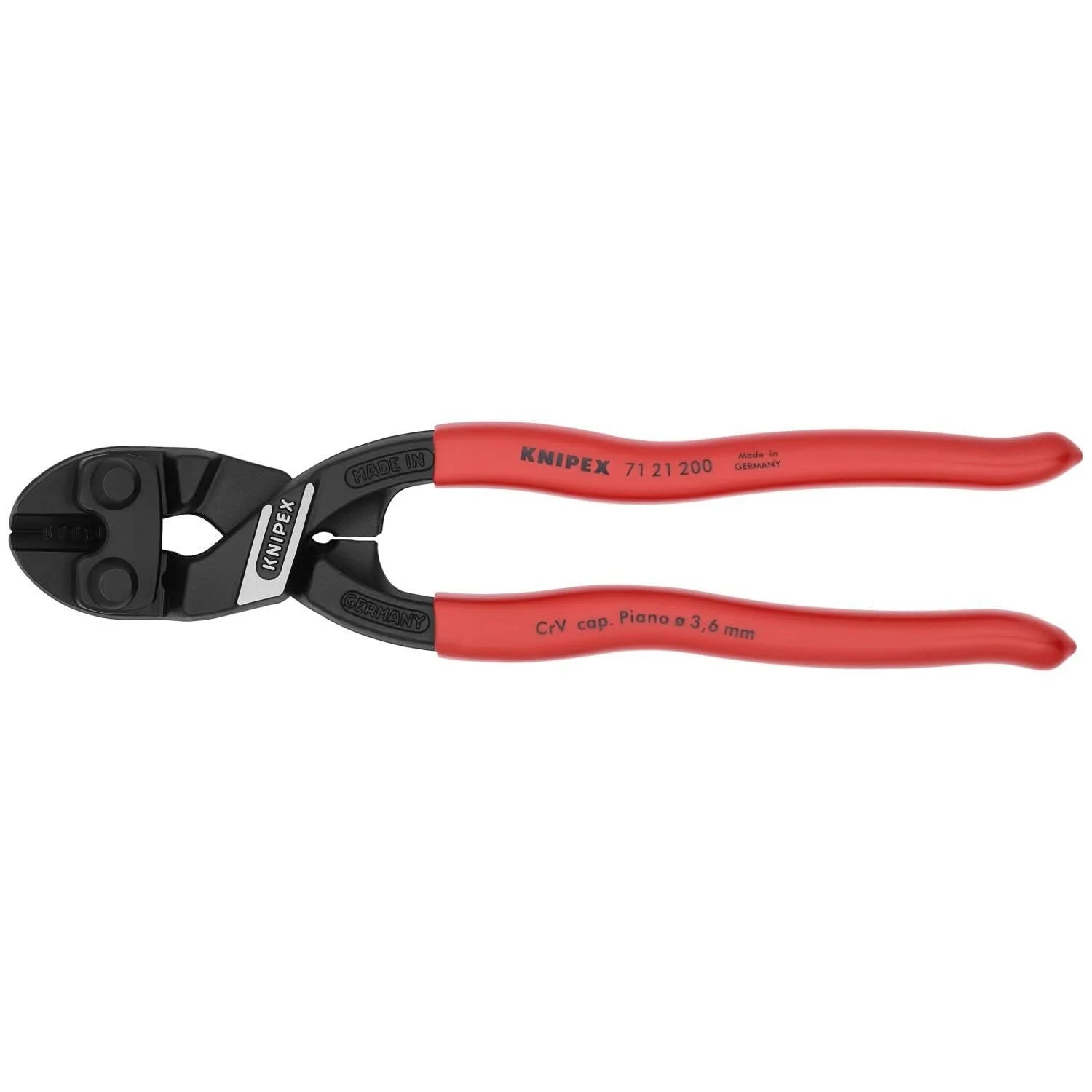 Knipex 71 21 200 CoBolt High Leverage 20° Angled Compact Bolt Cutters