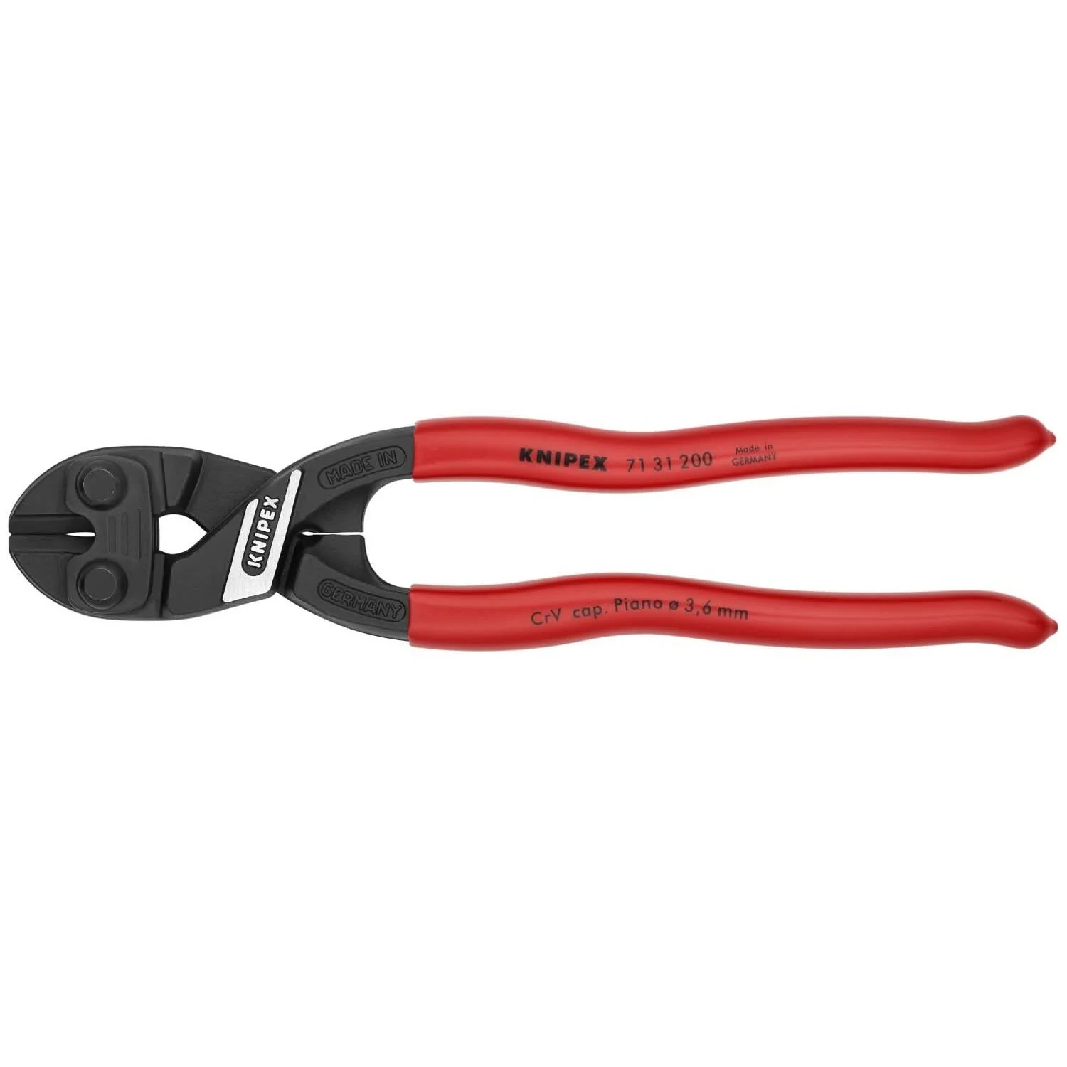 Knipex 71 31 200 CoBolt High Leverage Compact Bolt Cutters-Notched Blade