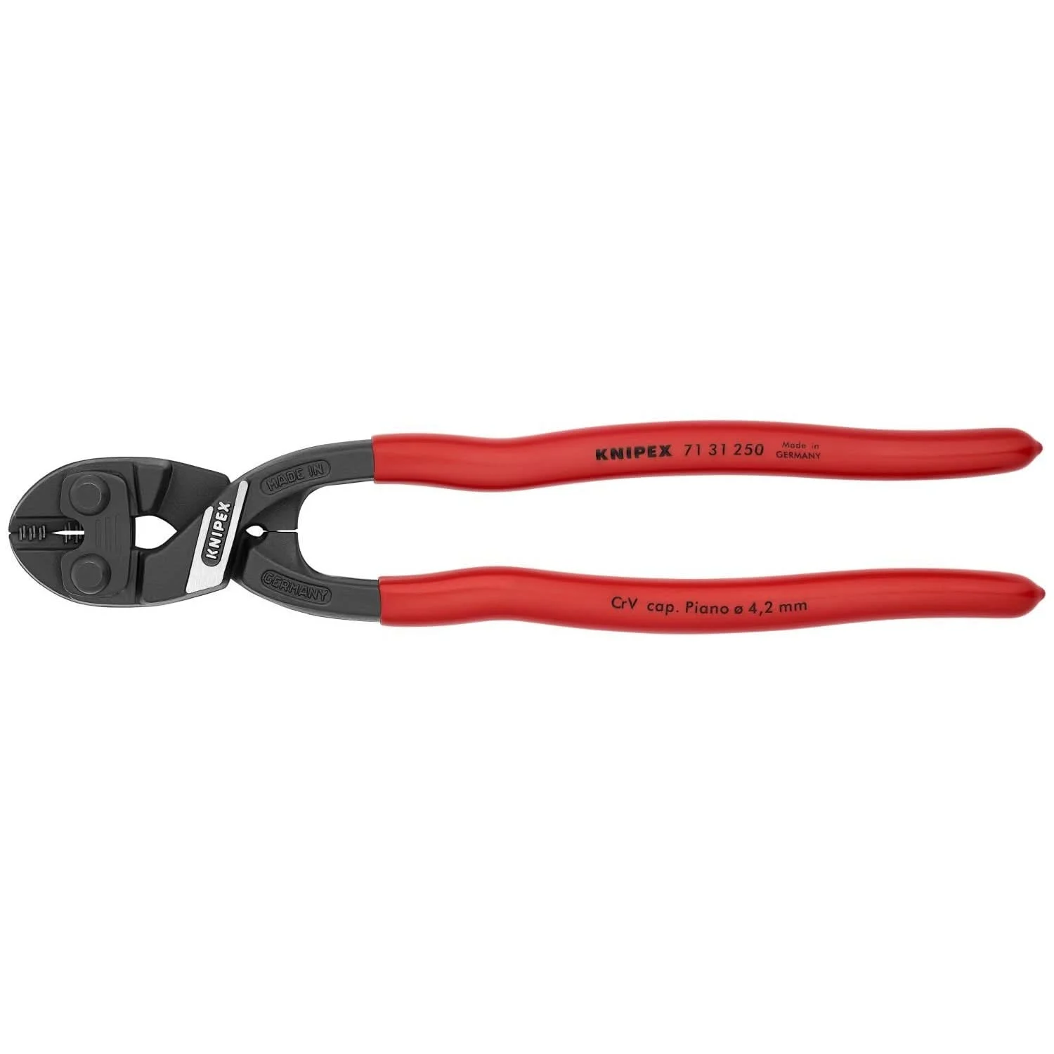 Knipex 71 31 250 CoBolt High Leverage XL Compact Bolt Cutters-Notched Blade