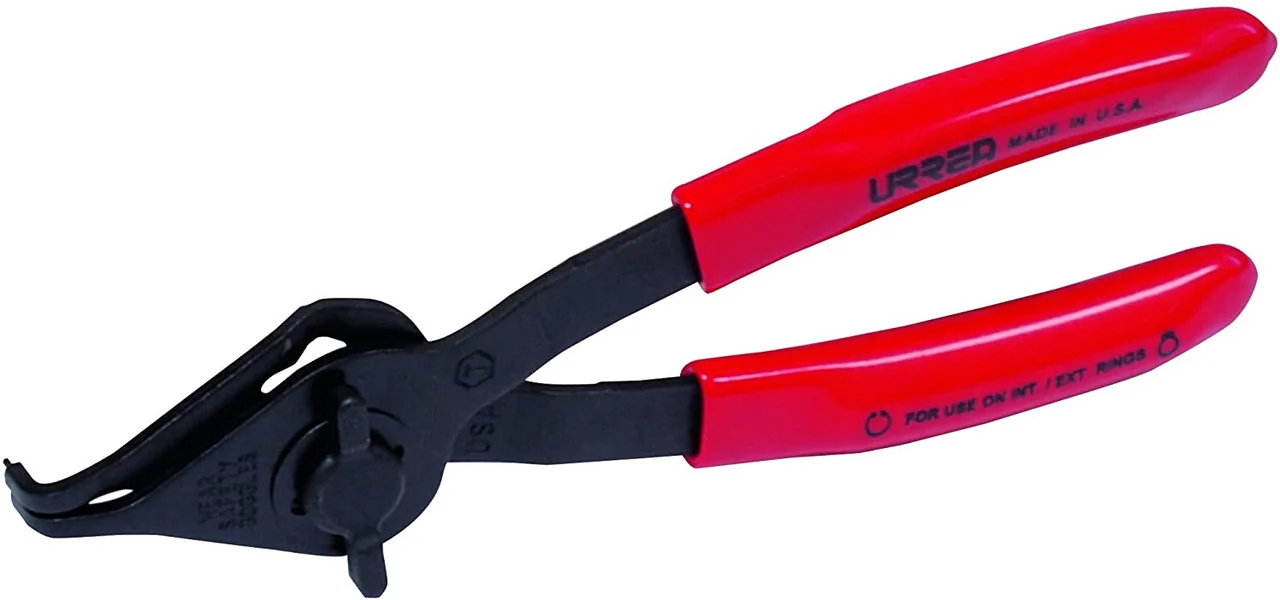 7-1/8 Inch 90 Degree Angle Easy-change Convertible Retaining Ring Pliers 376