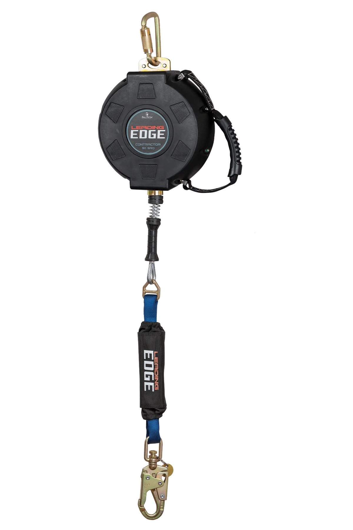 FALLTECH Contractor Leading Edge Class 2 SRL w/ 50' Galvanized Steel Cable & Anchorage Carabiner