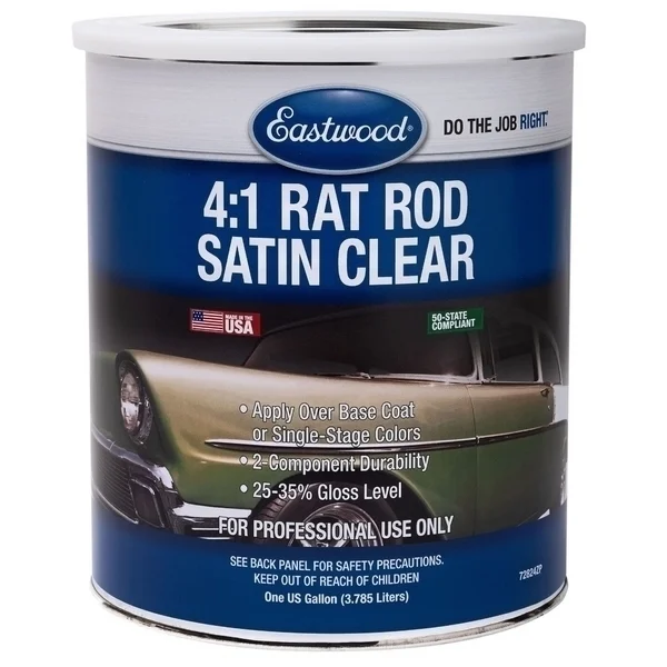Eastwood 72824ZP 4:1 Rat Rod Satin Clear and Activator Gallon