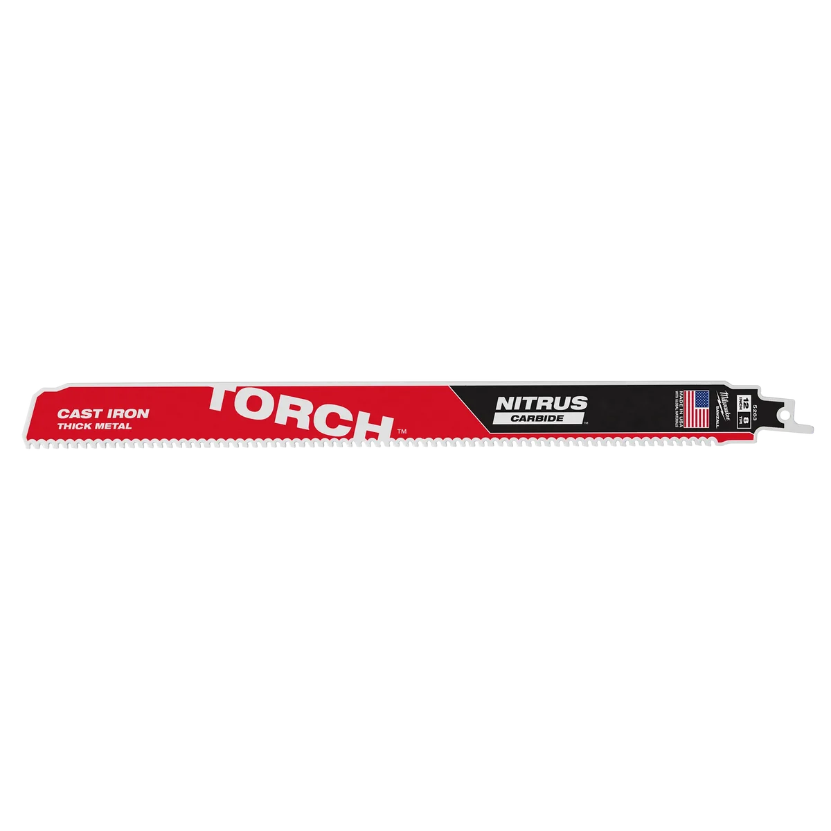 12" 8 TPI The TORCH™ with NITRUS Carbide™ SAWZALL® Blade 1PK