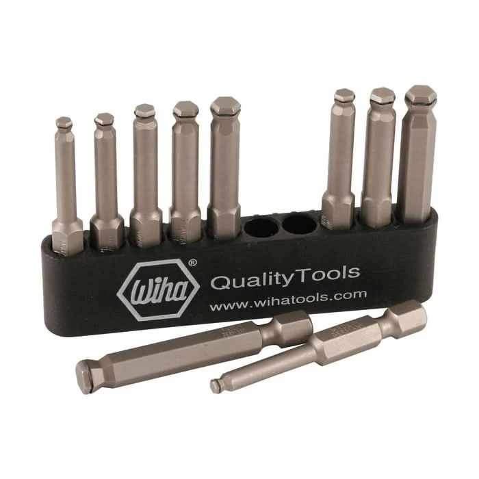Wiha 74999 10-Piece MagicRing Ball Power Bit Belt Pack Set