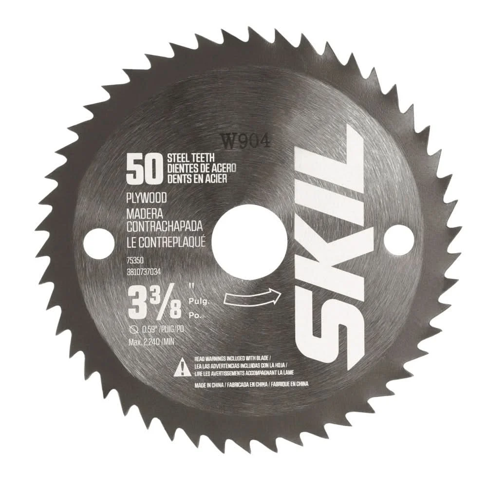 SKIL 75350 3-3/8 In. 50-Tooth Plywood Circular Saw Blade