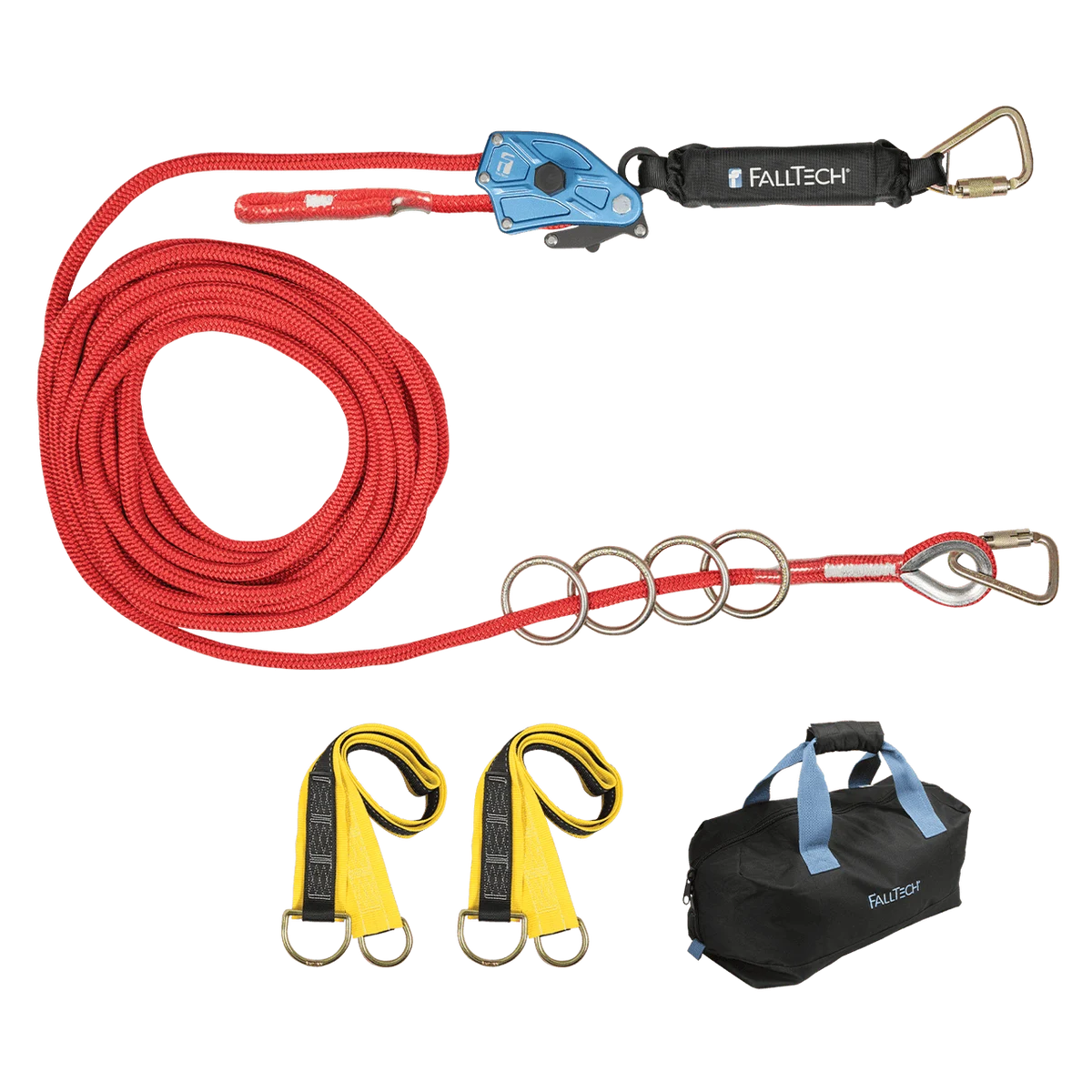 FALLTECH 100' 4-Person Temp Rope HLL System