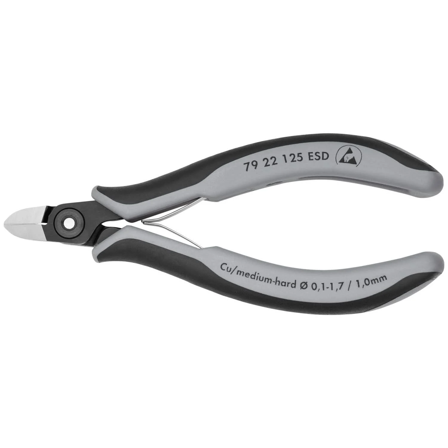 Knipex 79 22 125 ESD Electronics Diagonal Cutters-ESD Handles