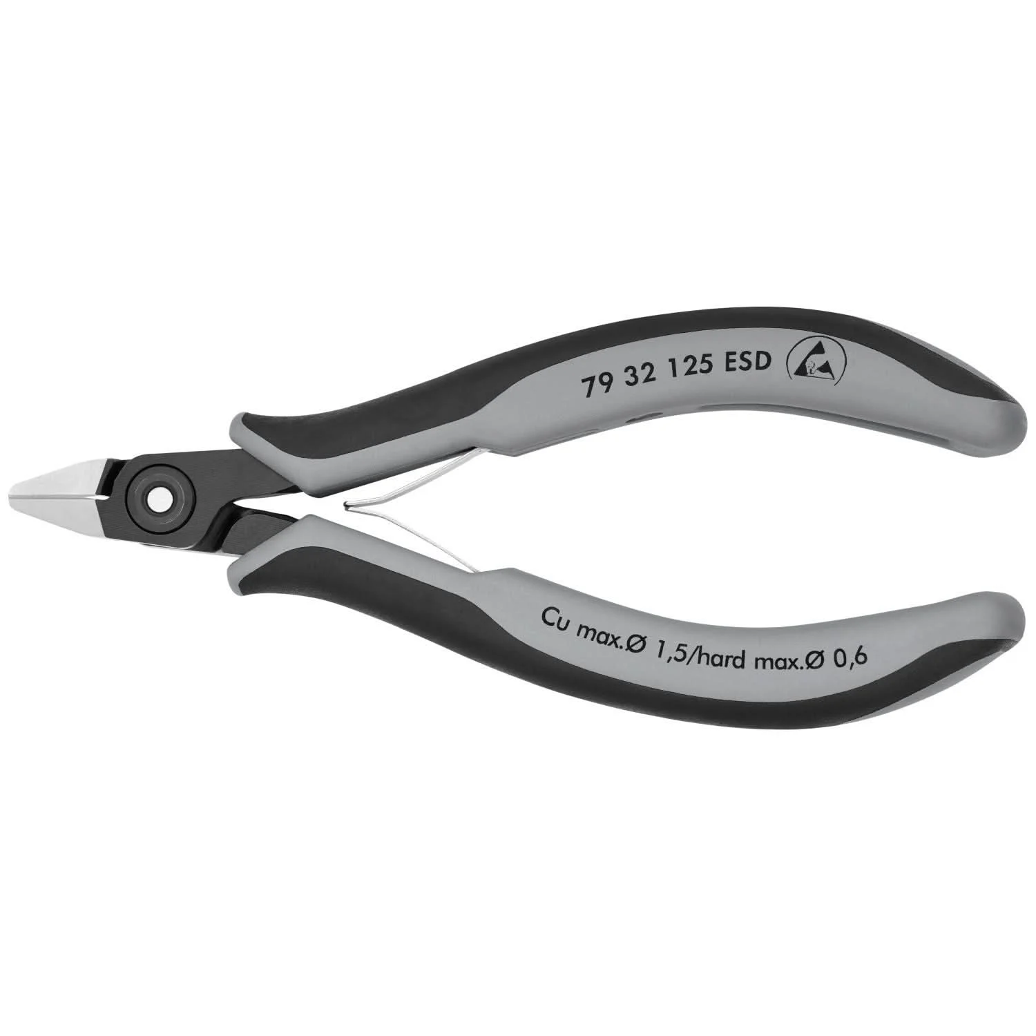 Knipex 79 32 125 ESD Electronics Diagonal Cutters-ESD Handles