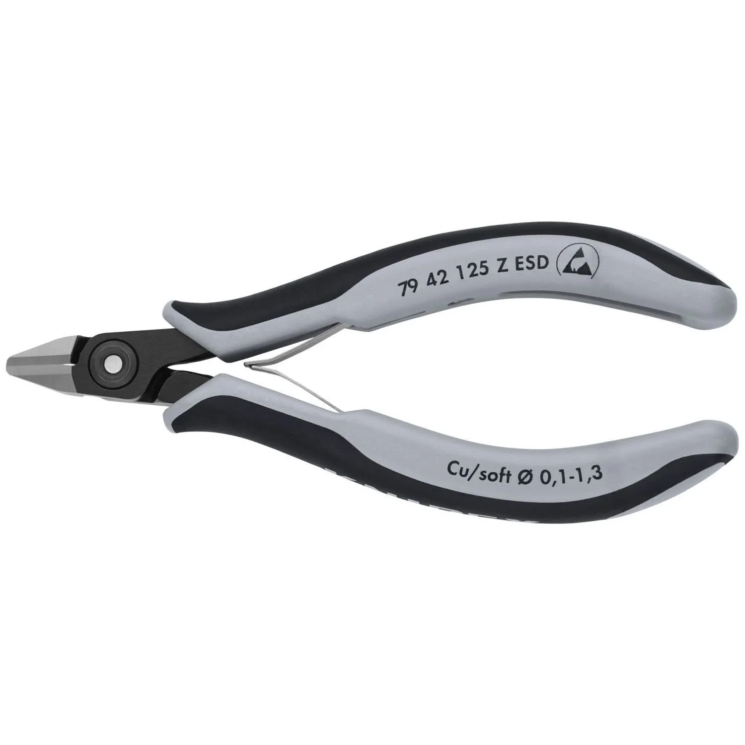 Knipex 79 42 125 Z ESD Electronics Diagonal Cutters-ESD Handles