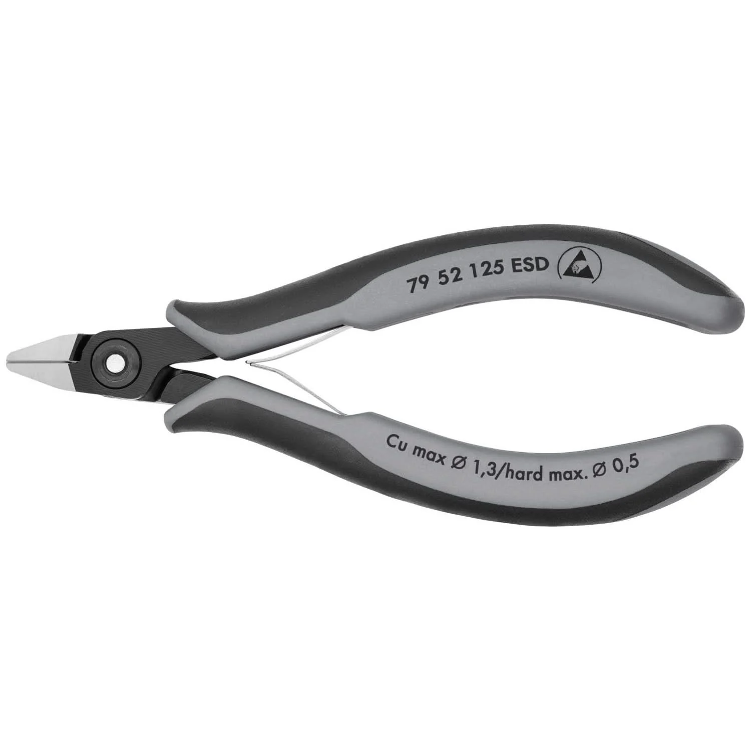 Knipex 79 52 125 ESD Electronics Diagonal Cutters-ESD Handles