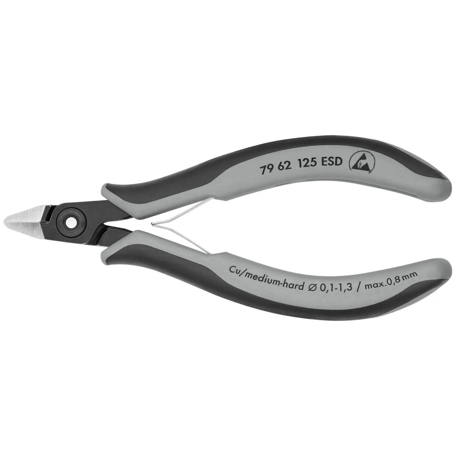 Knipex 79 62 125 ESD Electronics Diagonal Cutters-ESD Handles