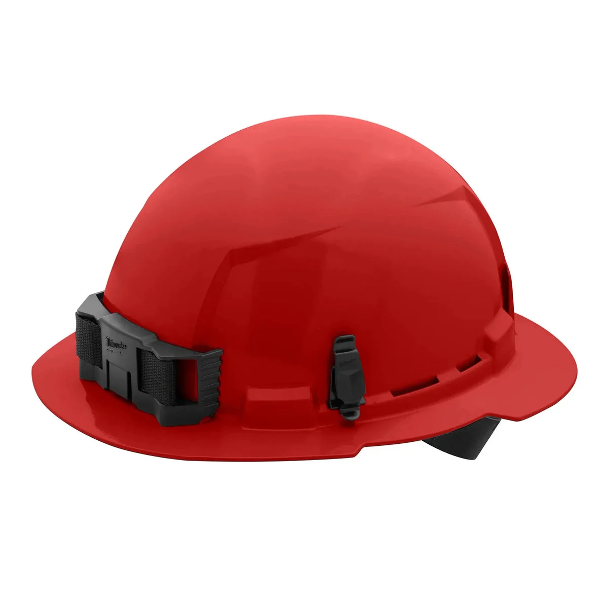 BOLT™ Red Full Brim Hard Hat w/4pt Ratcheting Suspension (USA) - Type 1, Class E
