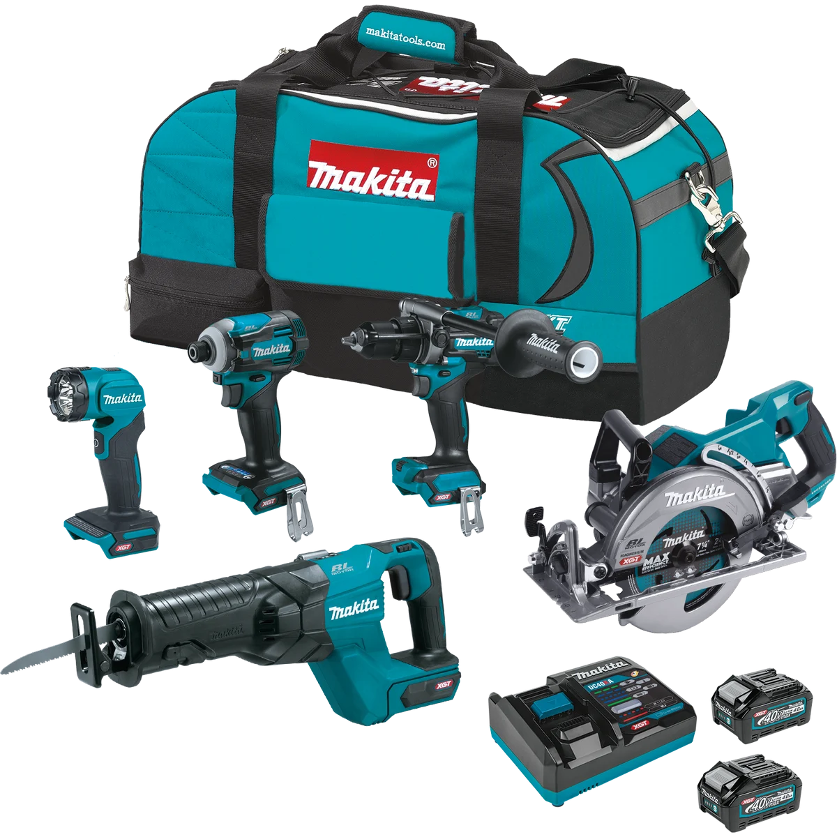 40V max XGT® Brushless Cordless 5‑Pc. Combo Kit (4.0Ah)