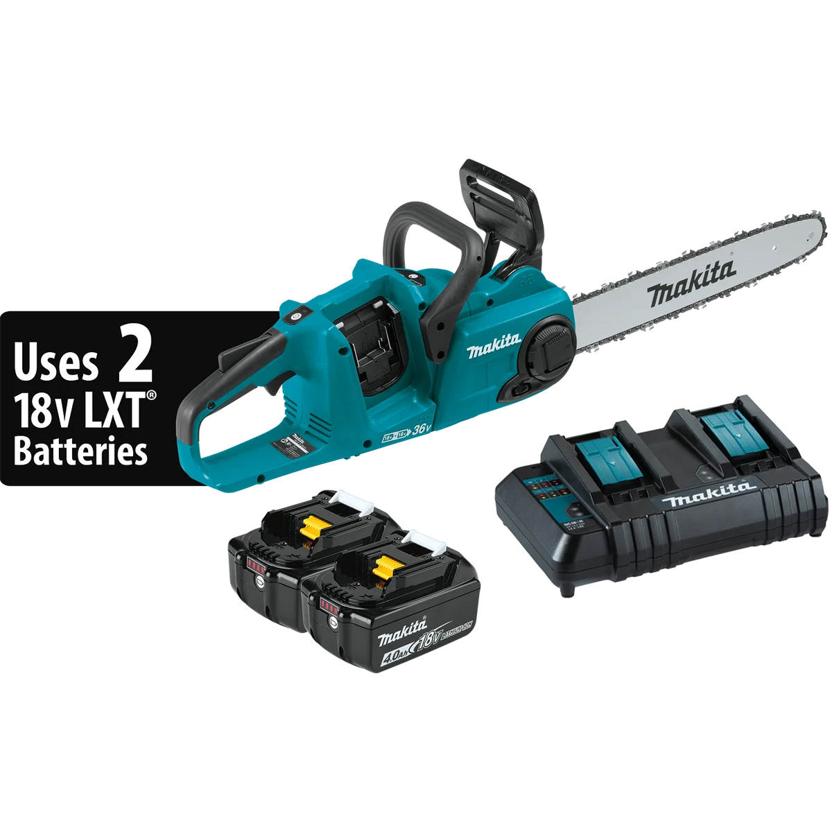 MAKITA 36V (18V X2) LXT® 16" Chain Saw Kit